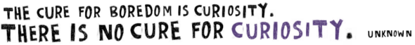 cure for curiosity