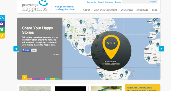 delivering happiness site