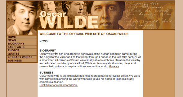 oscar wilde official site