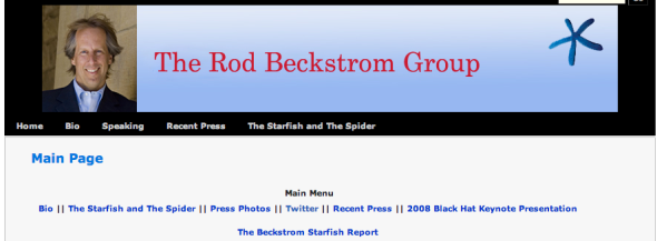 rod beckstrom's site